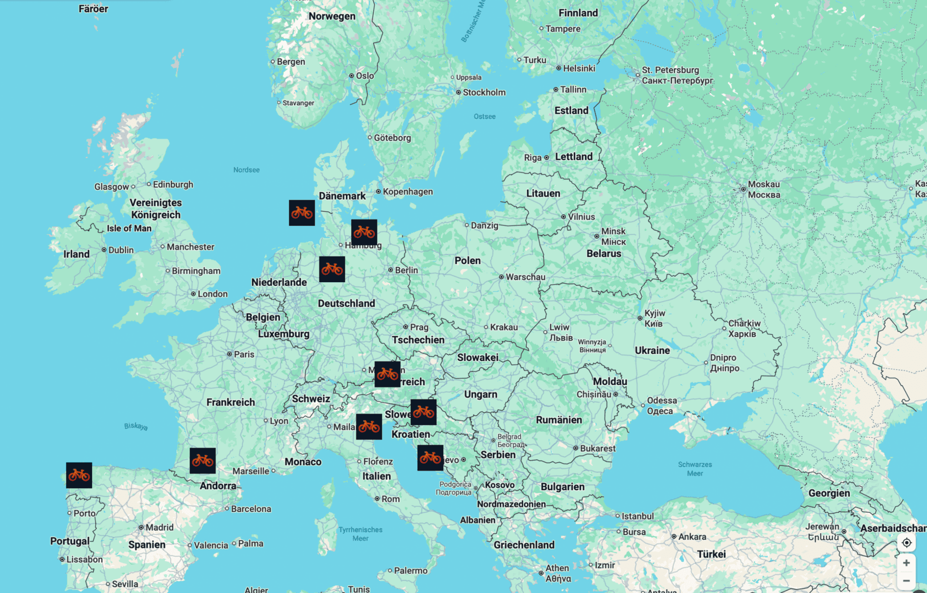 Fernreisen zu Fuß und mit dem Rad durch Europa – Überblick meiner großen Reisen